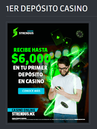 bono de bienvenida strendus casino móvil